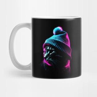 Synthwave Kitty #3 Mug